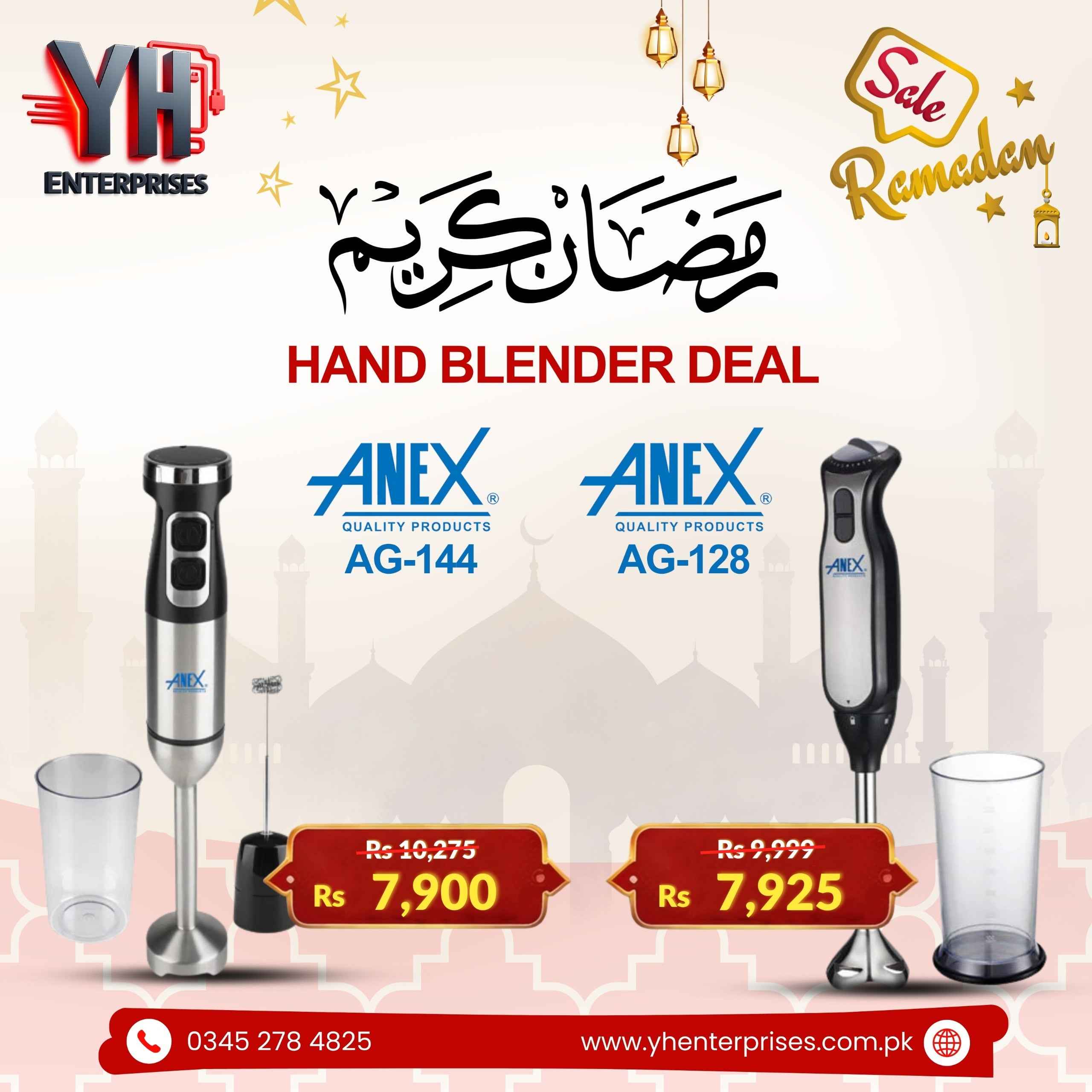 AG-144 Deluxe Hand Blender & AG-128 Deluxe Hand Blender – Power, Precision & Perfect Blending