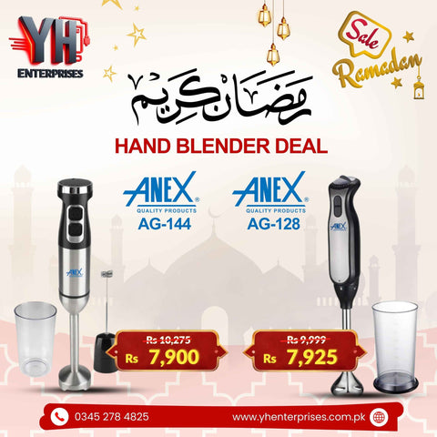AG-144 Deluxe Hand Blender & AG-128 Deluxe Hand Blender – Power, Precision & Perfect Blending