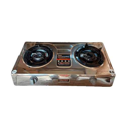 Crown LPG Stove CR 400 Table Top Panel Material: Stainless Steel