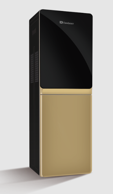Dawlance 1051 Glass Door Champagne With Refrigerator