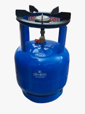 LPG Gas Cylinder with Safety Valve - NewStar Available in 2Kg, 4Kg, 6Kg, 8Kg Sizes