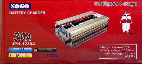 Sogo 30 Ampere Heavy-Duty Battery Charger