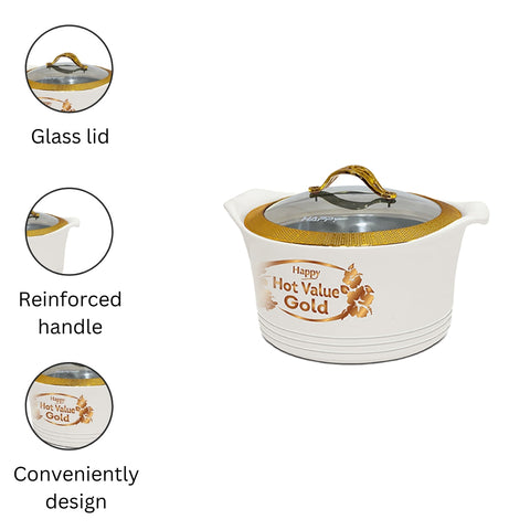 Happy Hot Value Gold Glass Top 4 Pcs Gift Pack