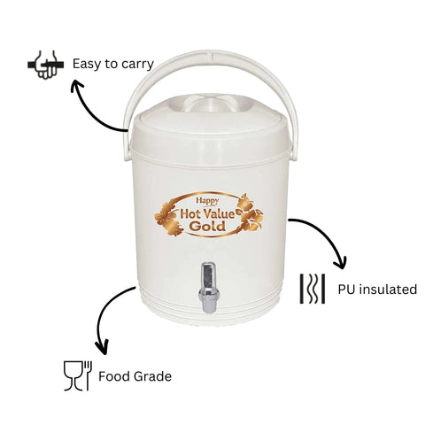 Happy Hot Value Gold Water Cooler 14 Ltr