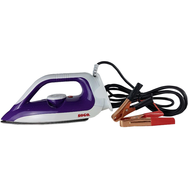 SOGO DC Iron JPN-S301 Heavy duty Easy temperature setting 150W Operated By 12V Solar System