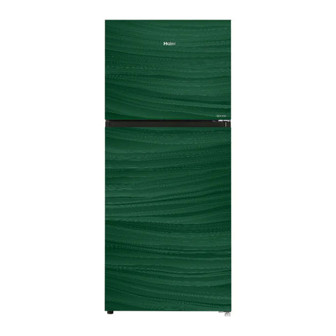 Haier 19 Cu Ft/E-Star Series/ HRF-538EPG (Deepest Freeze +Direct Cool+ 1 Hour Icing Technology +Wide Voltage+ Glass Door) Green Colour/ Refrigerator/ 10 Years Warranty.