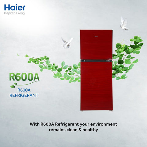 Haier HRF 306 EPR Refrigerator / Glass Door / 11 CFT / 276 LTR / Medium Size / E-Star Series / With 10 Years Official Warranty