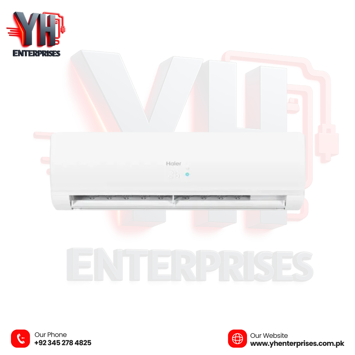 Haier HSU-24CFCM 2 Ton Non-Inverter Air Conditioner – White