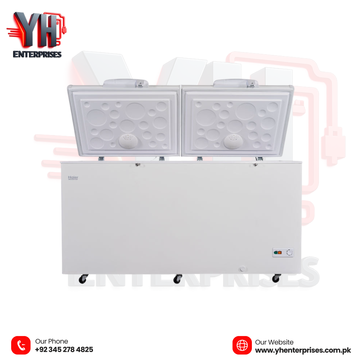 Haier HDF-545I Inverter Deep Freezer – 19.26 Cu Ft Double Door Freezer