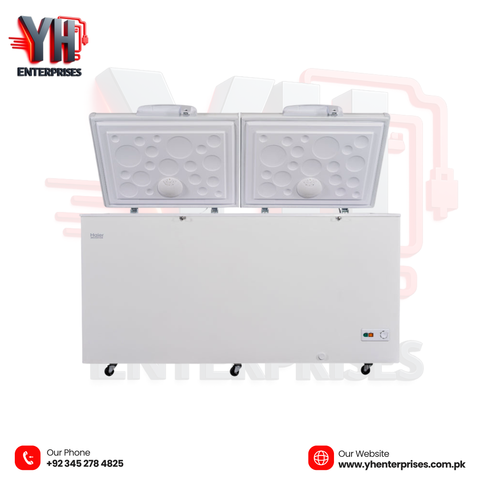 Haier Deep Freezer HDF-545I – 19.26 Cu Ft | Inverter | Double Door Inverter Technology | Balanced Cooling | Super Freeze Function | 100% Copper Evaporator | 10 Years Warranty