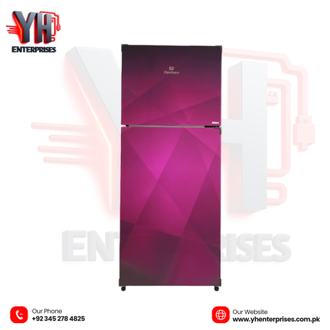 Dawlance REF 9173WB Avante Diamond Purple Double Door Refrigerator Premium Glass Finish | Hybrid Cooling | Energy Efficient | Compact Design