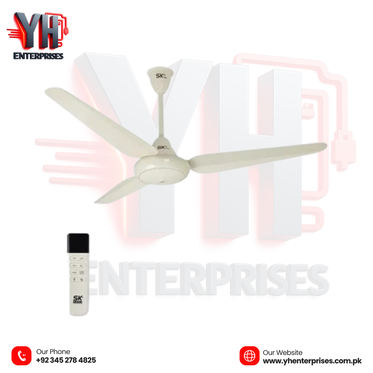 SK Inverter 30 Watt Ceiling Fan – Super Deluxe Model 56 Inch • Copper Finish • Energy Efficient