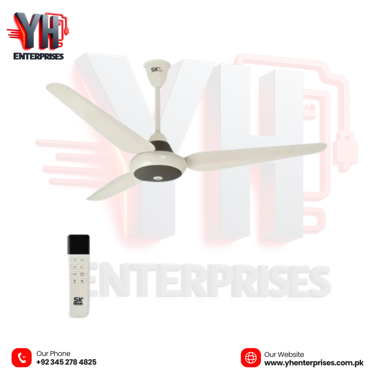 SK Inverter 30 Watt Ceiling Fan – Super Deluxe Model 56 Inch • Copper Finish • Energy Efficient