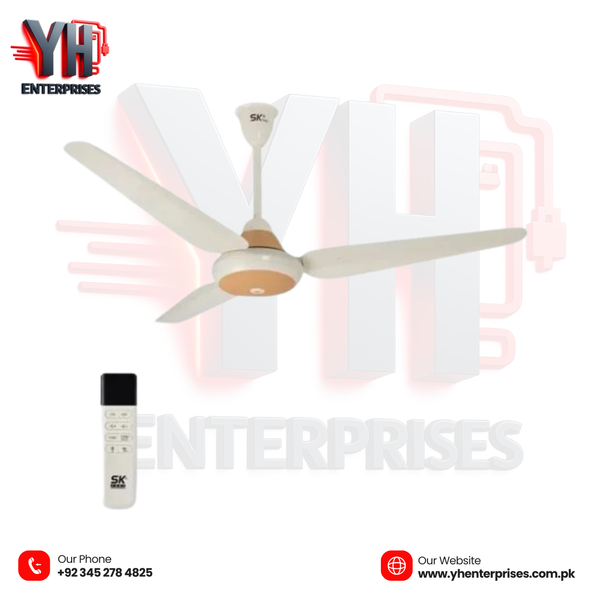 SK Inverter 30 Watt Ceiling Fan – Super Deluxe Model 56 Inch • Copper Finish • Energy Efficient