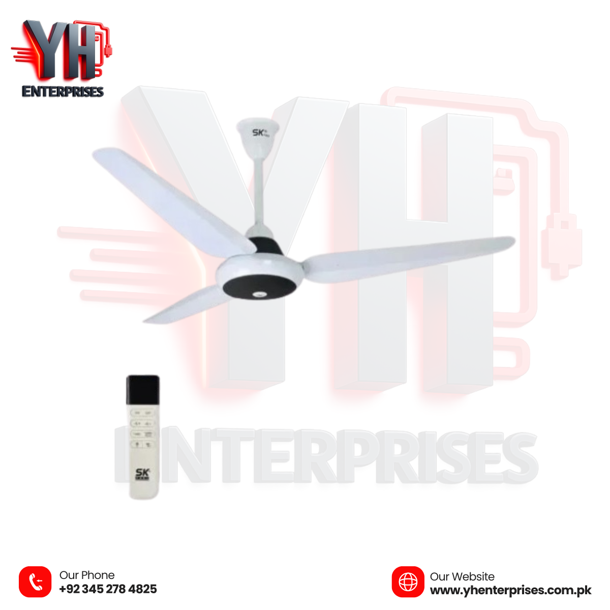 SK Inverter 30 Watt Ceiling Fan – Super Deluxe Model 56 Inch • Copper Finish • Energy Efficient