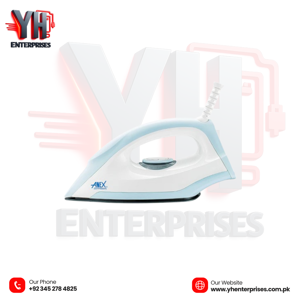 Anex Deluxe Dry Iron AG-2074 – Smooth, Efficient & Stylish