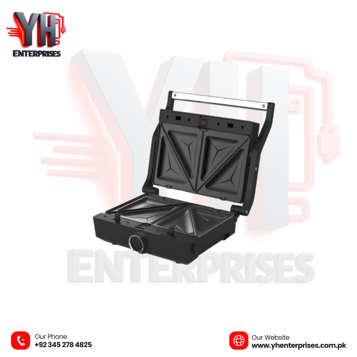 Westpoint Deluxe Sandwich Toaster 3-in-1 WF-6393 – Sandwiches, Waffles & Grills in One!