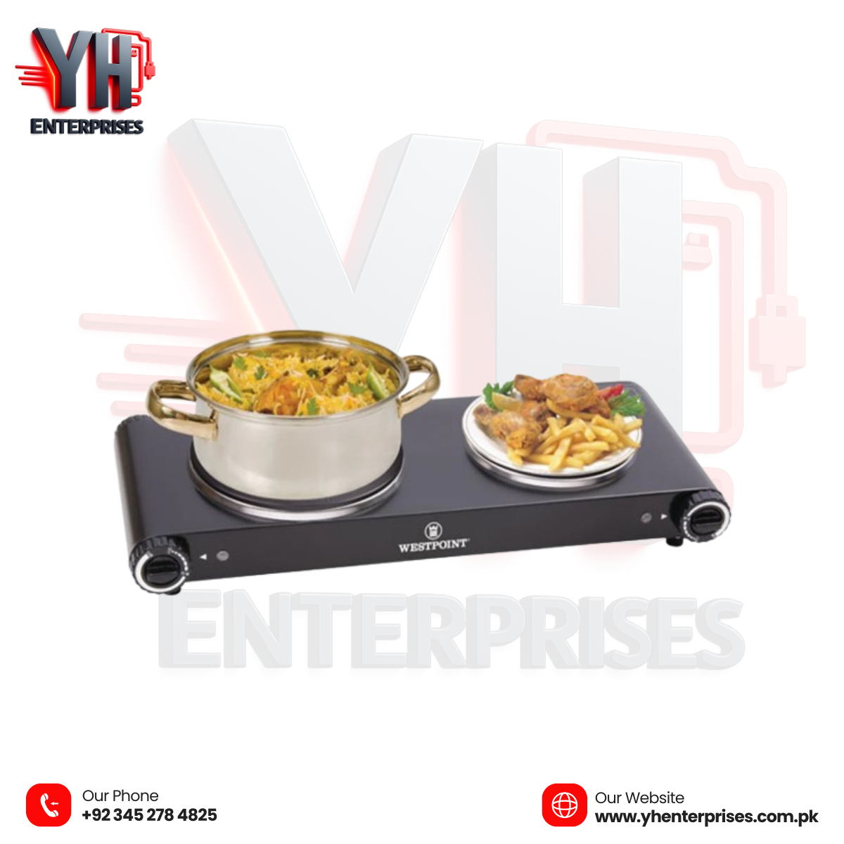 Westpoint Hot Plate WF-262 – Extra Powerful & Convenient Cooking