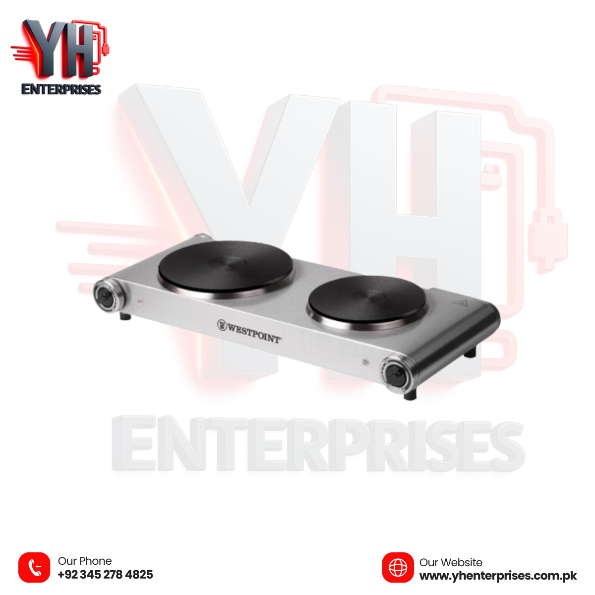 Westpoint Hot Plate WF-272 – Double Burner Power for Efficient Cooking