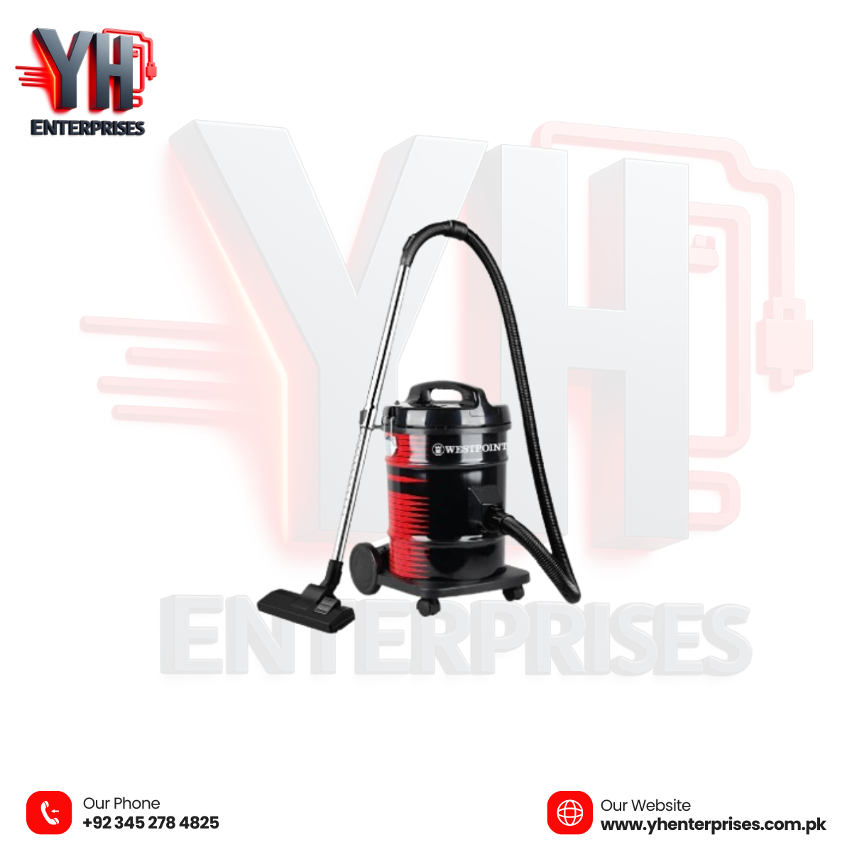 Westpoint Vacuum Cleaner WF-103 – Large Capacity, Powerful Cleaning