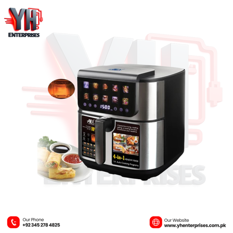 Deluxe Air Fryer AG-2126 – 8 Liter | 2200W Power | 2 Years Warranty