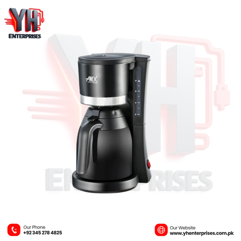 AG-803 Deluxe Coffee Maker – 1.0L | 800W | Glass Jug | 2 Years Warranty