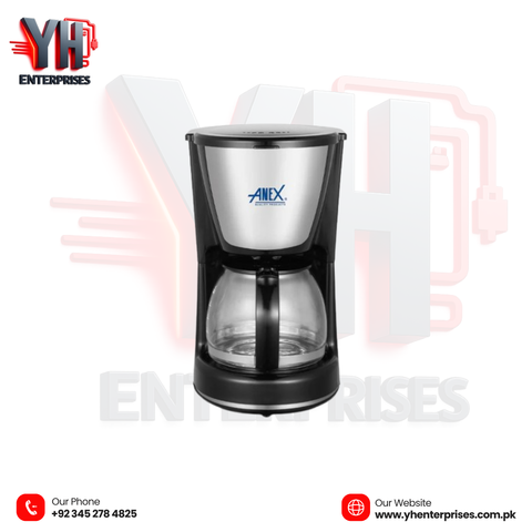 AG-802 Deluxe Coffee Maker – 400ml | 600W | Compact Design | 2 Years Warranty