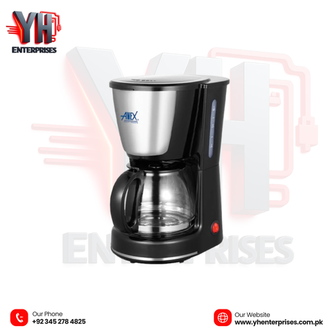 AG-802 Deluxe Coffee Maker – 400ml | 600W | Compact Design | 2 Years Warranty