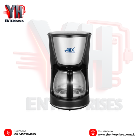 AG-801 Deluxe Coffee Maker – 750ml | 4-6 Cups | Warming Plate | 2 Years Warranty