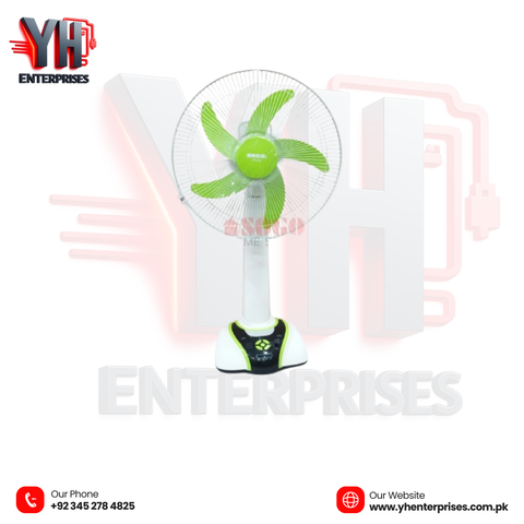 Sogo Rechargeable Table / Desk Fan (JPN-631) Powerful Cooling with Long-Lasting Battery Backup