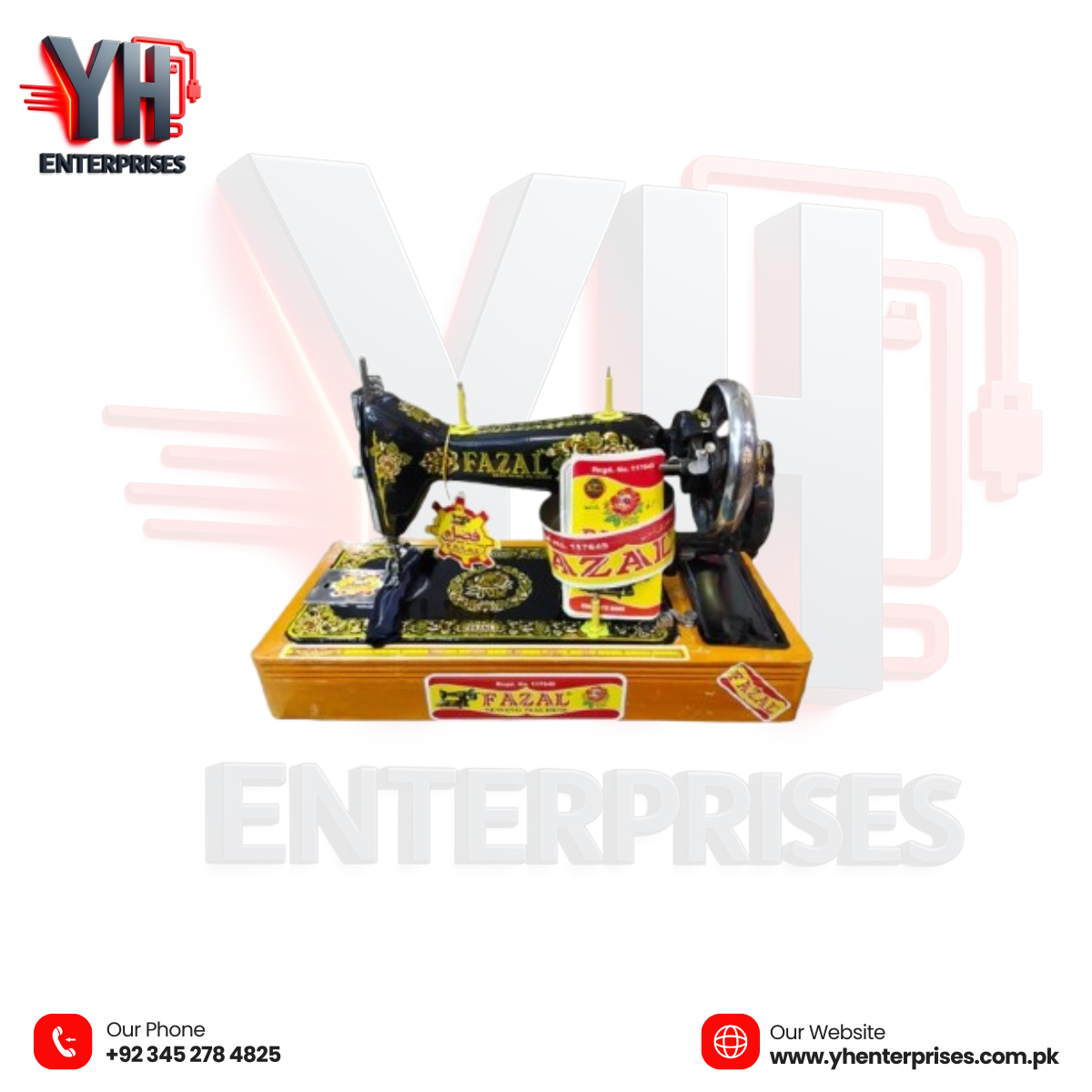 Fazal Sewing Machine F100 WITH COVER – Protect, Sew & Create with Ease