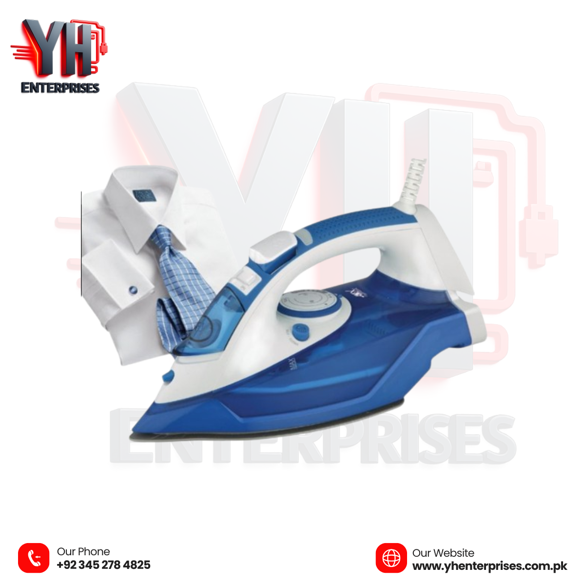 Anex AG-1028-EX Steam Iron Powerful Steam for Perfectly Pressed Clothes