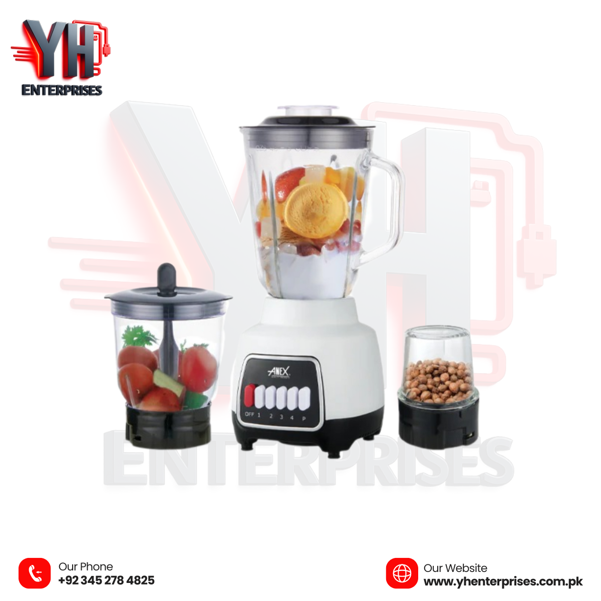 Anex AG-6137GL Deluxe Blender Grinder - YH Enterprises
