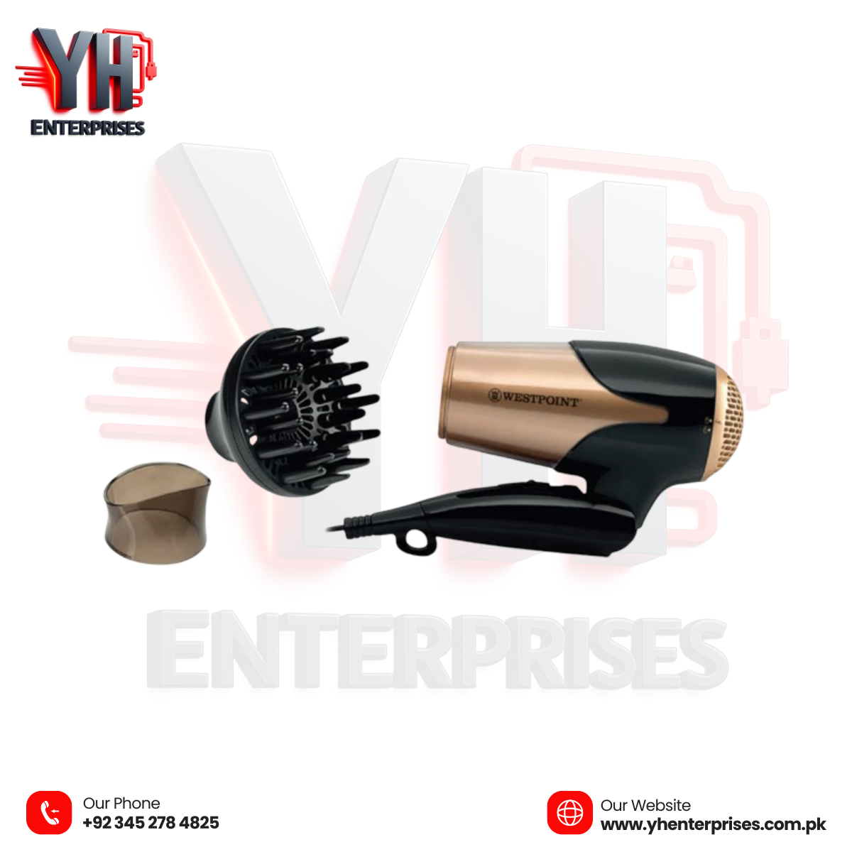 Westpoint Hair Dryer WF-6270 – Powerful, Fast & Professional Hair Styling
