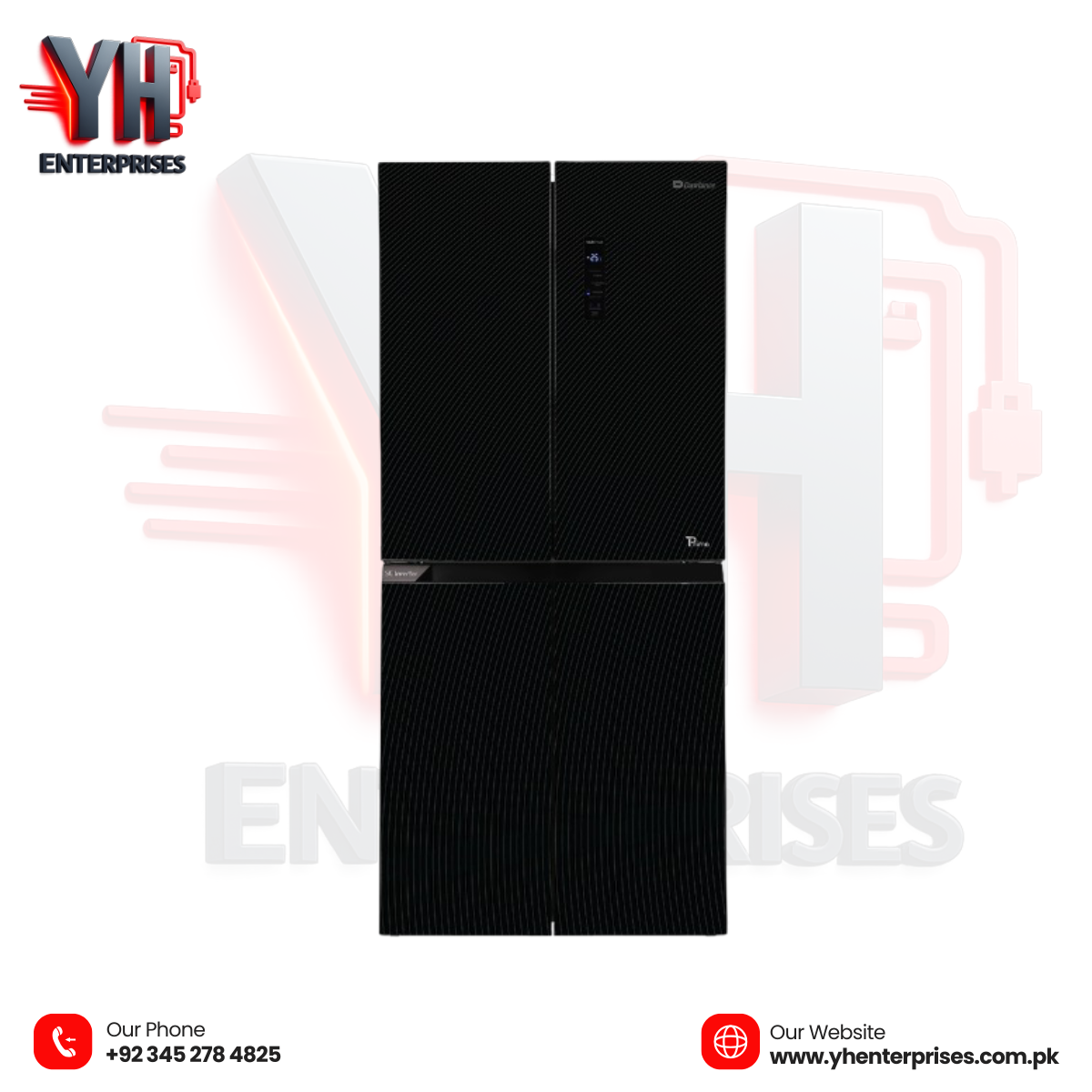 Dawlance DMD 7950 Glass Door Inverter No Frost Refrigerator – Luxury Design Meets Smart Cooling