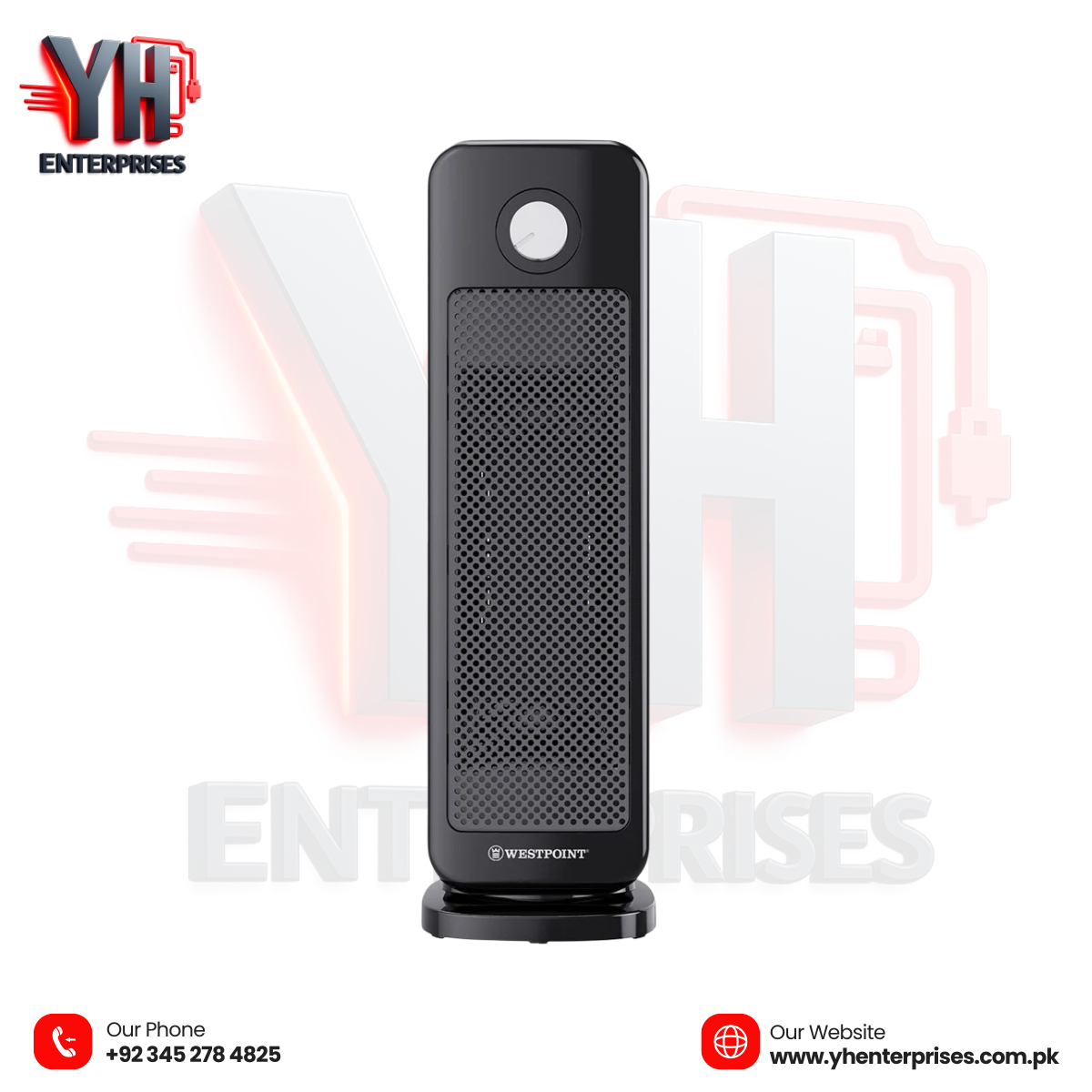 WestPoint WF-4307 Deluxe Fan Heater – Efficient Heating with Safety & Style!