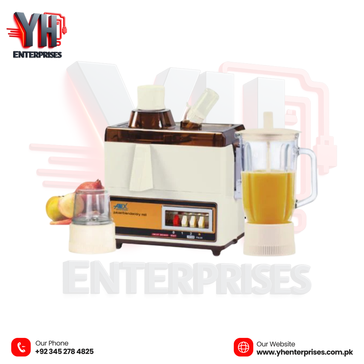 Anex AG-177GL Deluxe Juicer Blender Grinder - YH Enterprises