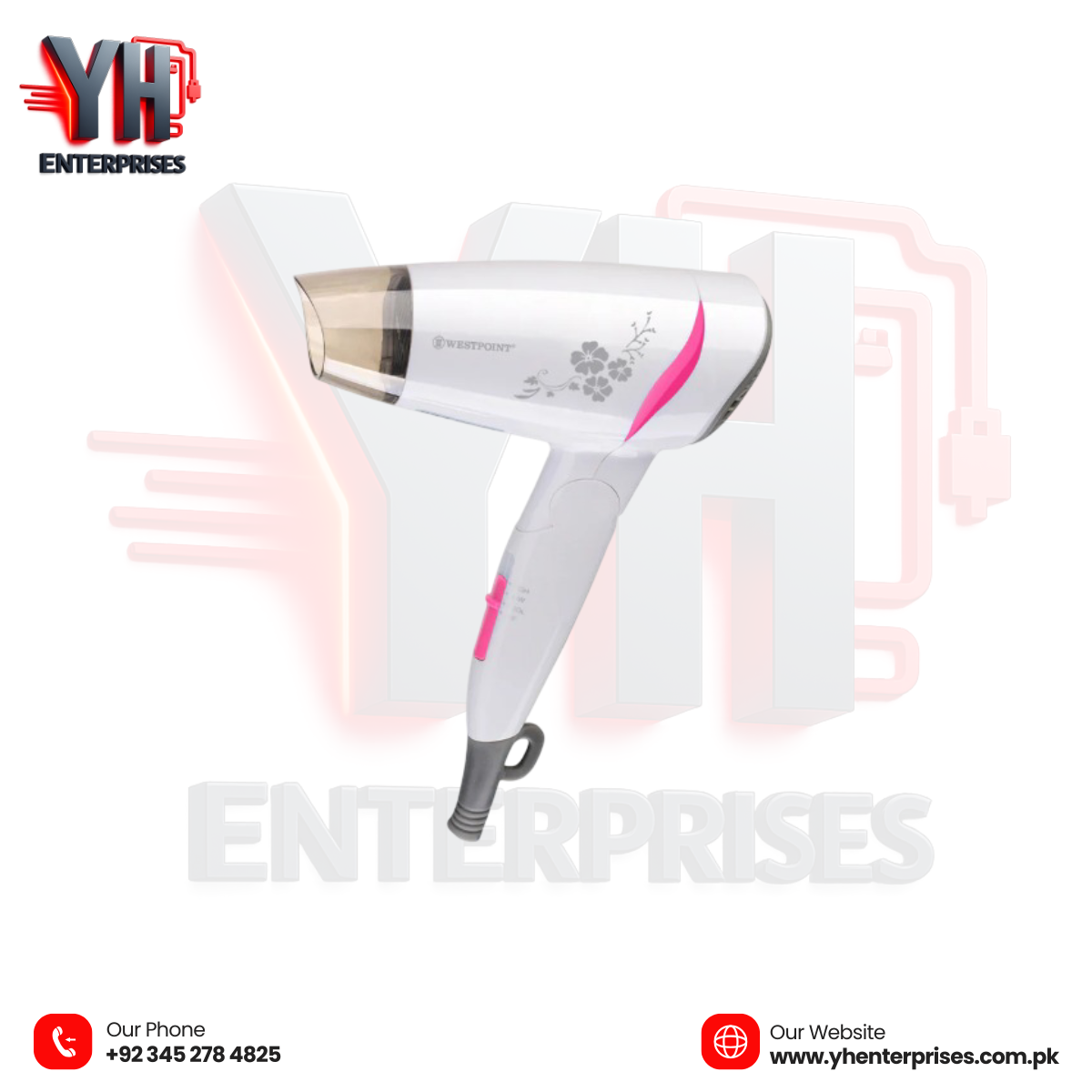 Westpoint Hair Dryer WF-6259 – Compact, Powerful & Travel-Friendly