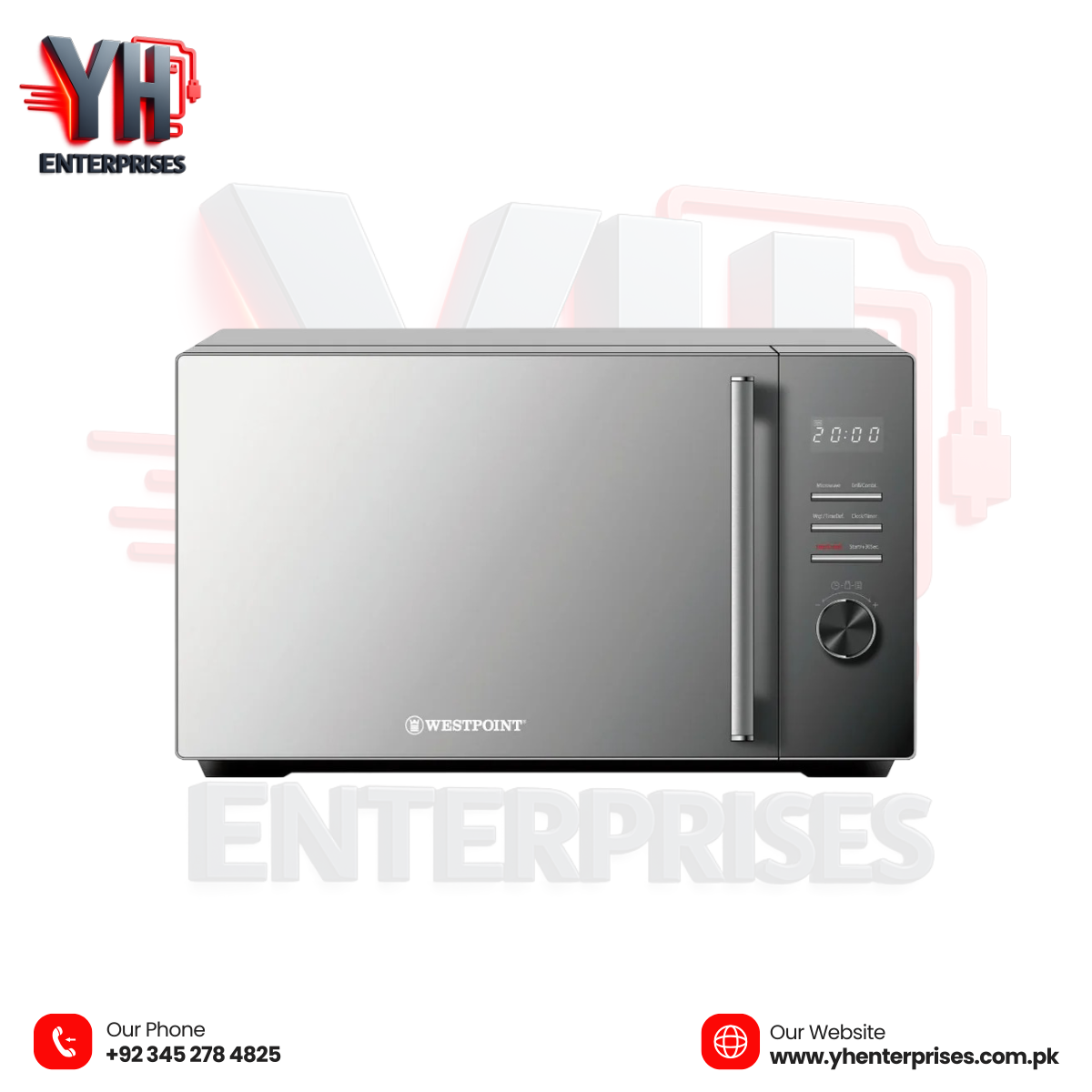 WestPoint Microwave Oven WF-853DG – Smart, Safe & Efficient Cooking!