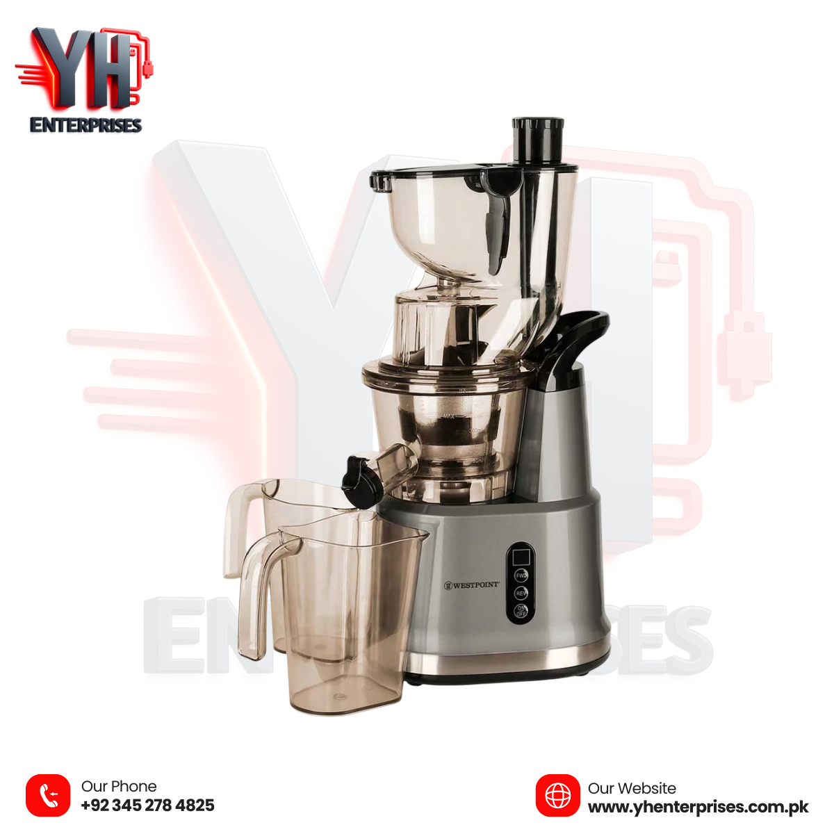Westpoint WF-5165 Professional Slow Juicer – Freshness, Nutrition & Perfection in Every Drop!