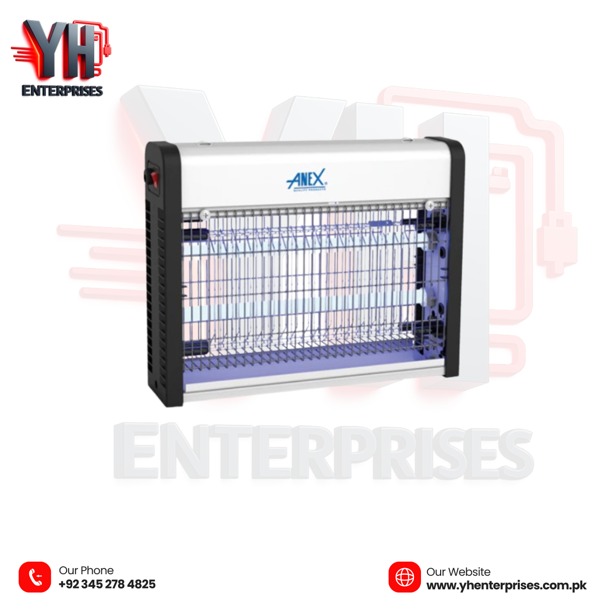 Anex AG-3091 Deluxe Insect Killer (2×8W) – Quiet, Safe & Energy Efficient Protection