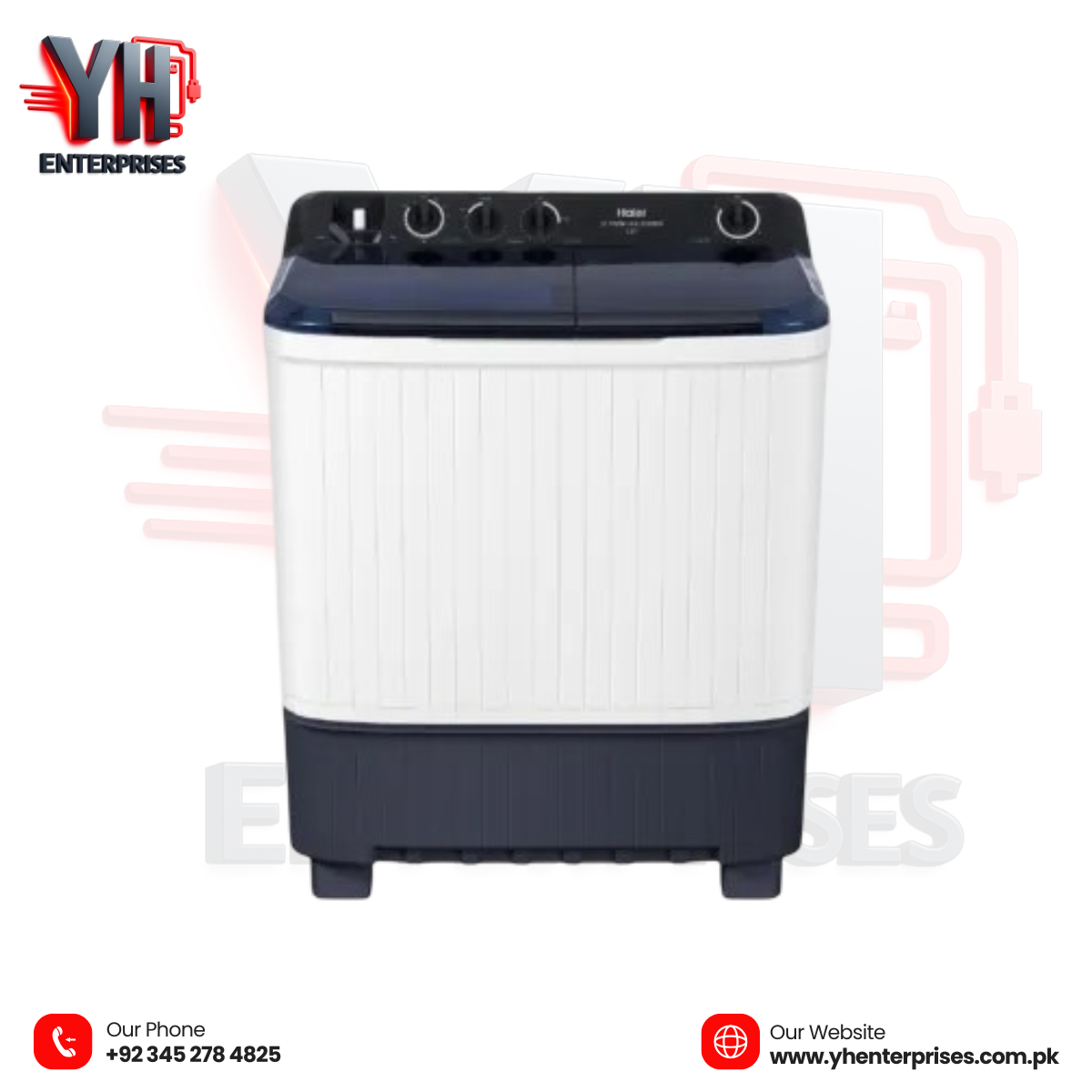 Haier Semi-Automatic Washing Machine – Model HWM 130-1217 (WB)