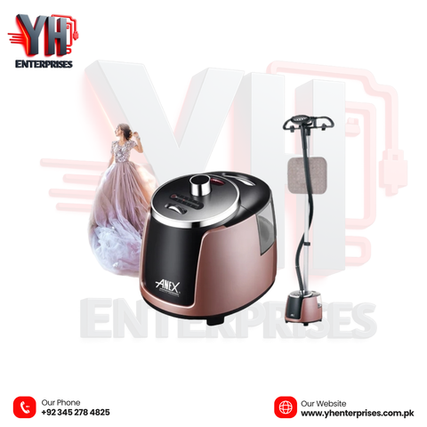 Anex AG-1020 Deluxe Garment Steamer Powerful Steaming • Fast Results • Fabric-Safe Care