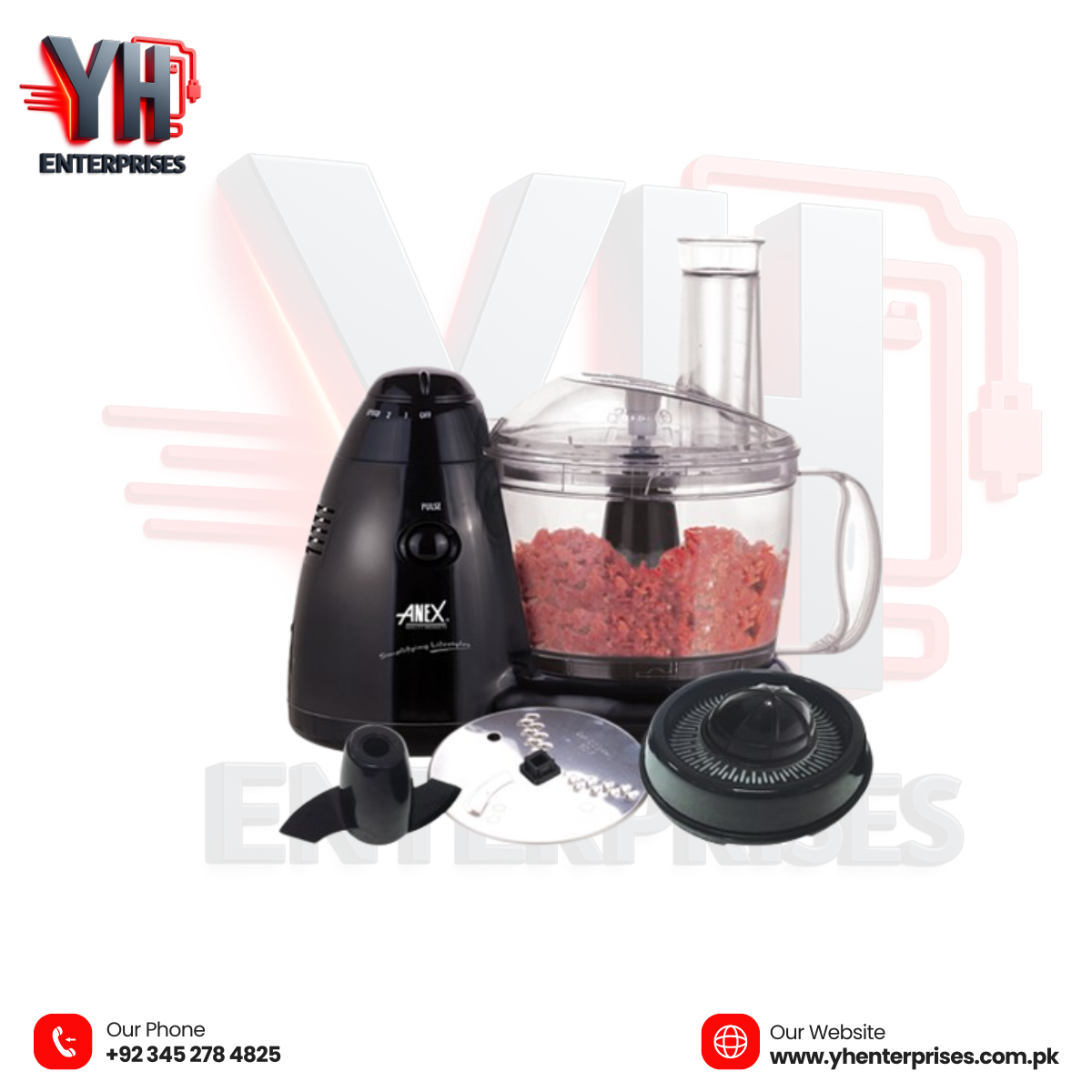 Anex AG-1041 Food Processor – Powerful, Versatile & Kitchen-Smart