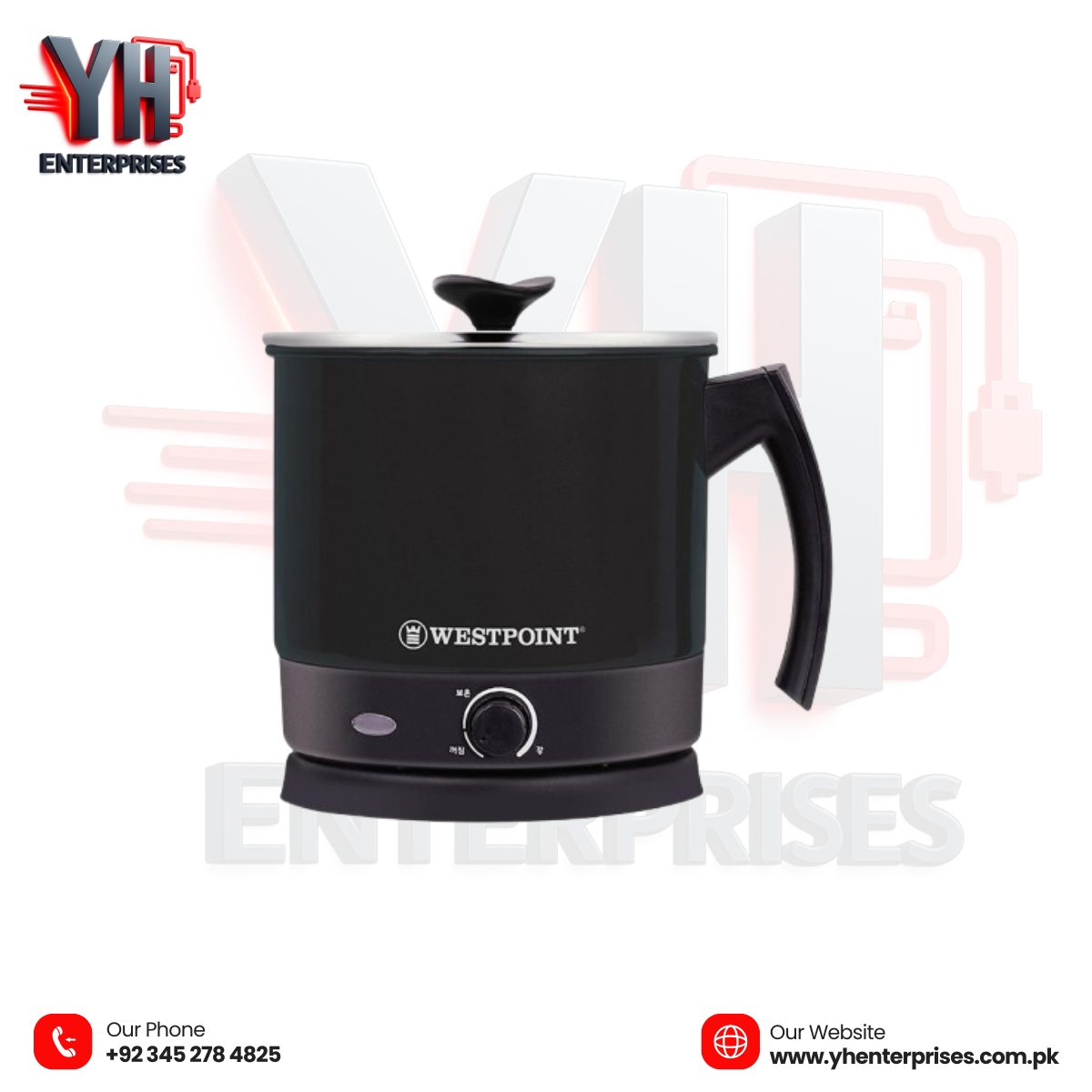 Westpoint Multi Function Kettle WF-6275 BLACK