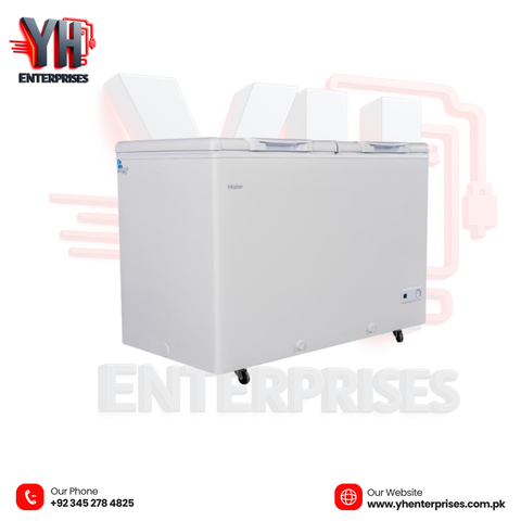 Haier Deep Freezer HDF-385H – 14 Cu Ft | Turbo Cool | Twin Door | 10 Years Warranty