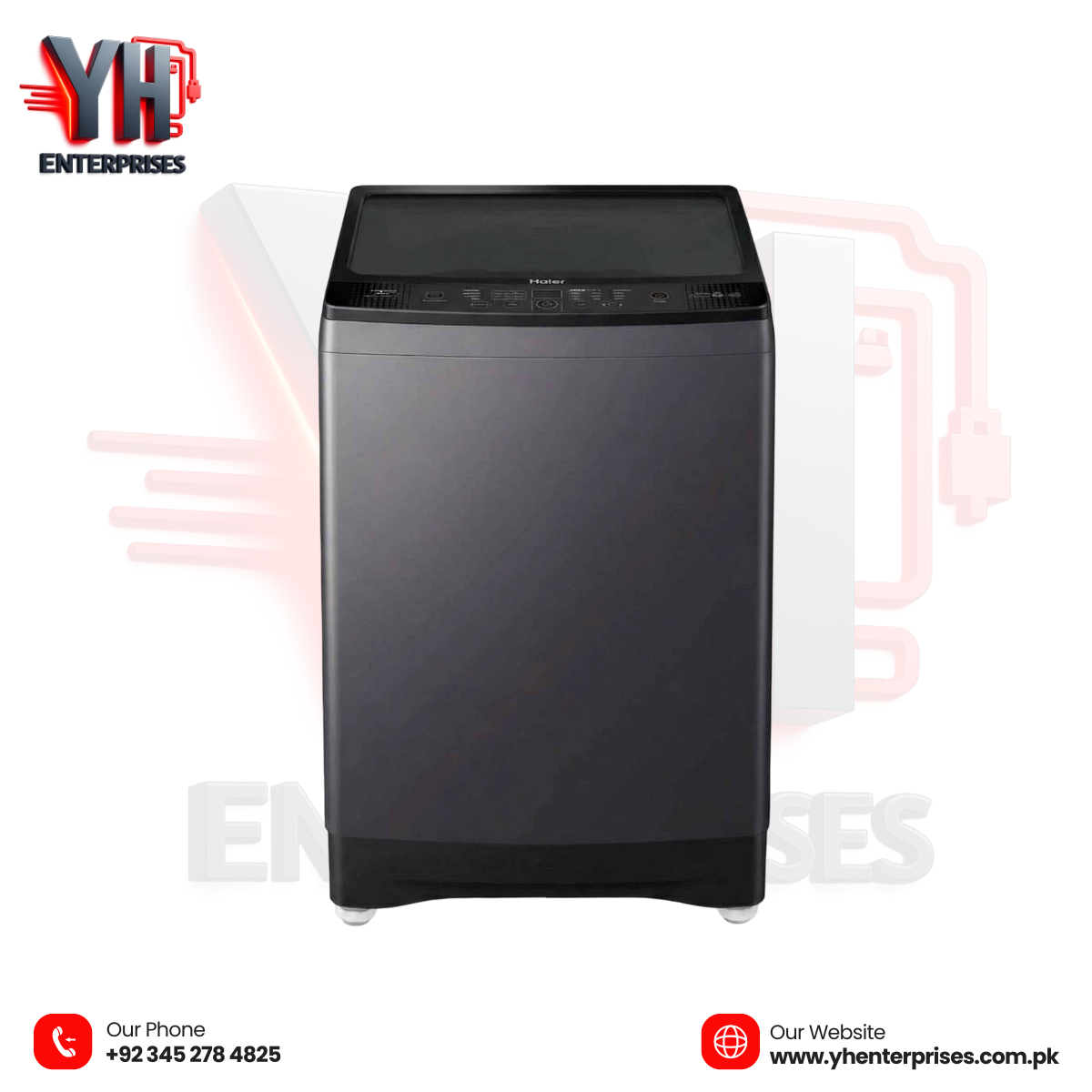 Haier HWM 100-826S6 10KG Top Load Automatic Washing Machine – Smart, Powerful & Family-Friendly