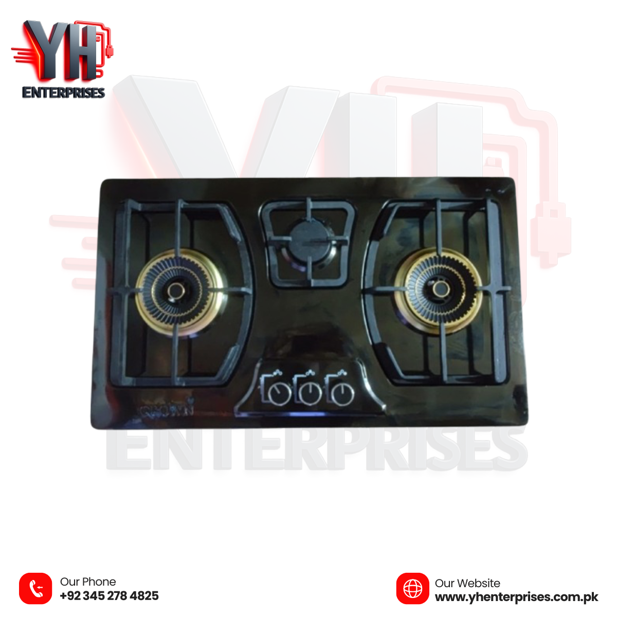 Crown Built-in Hob Model CR-3111 (B)