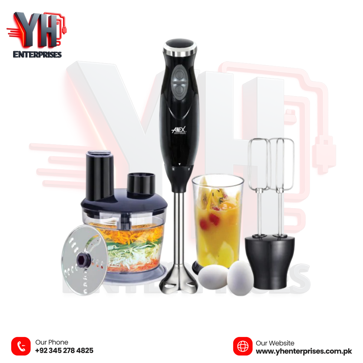 Anex AG-140 Deluxe Hand Blender – Power, Precision & Performance in Your Hands