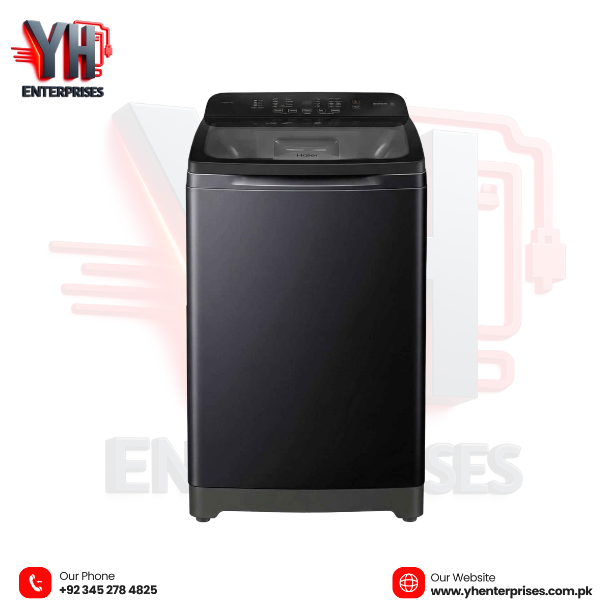 Haier A.W.M HWM95-1678ES8 | 9.5 KG Fully Automatic Top Load Washing Machine